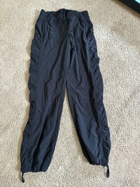 Athleta Black Elastic Waist Drawstring Pants.